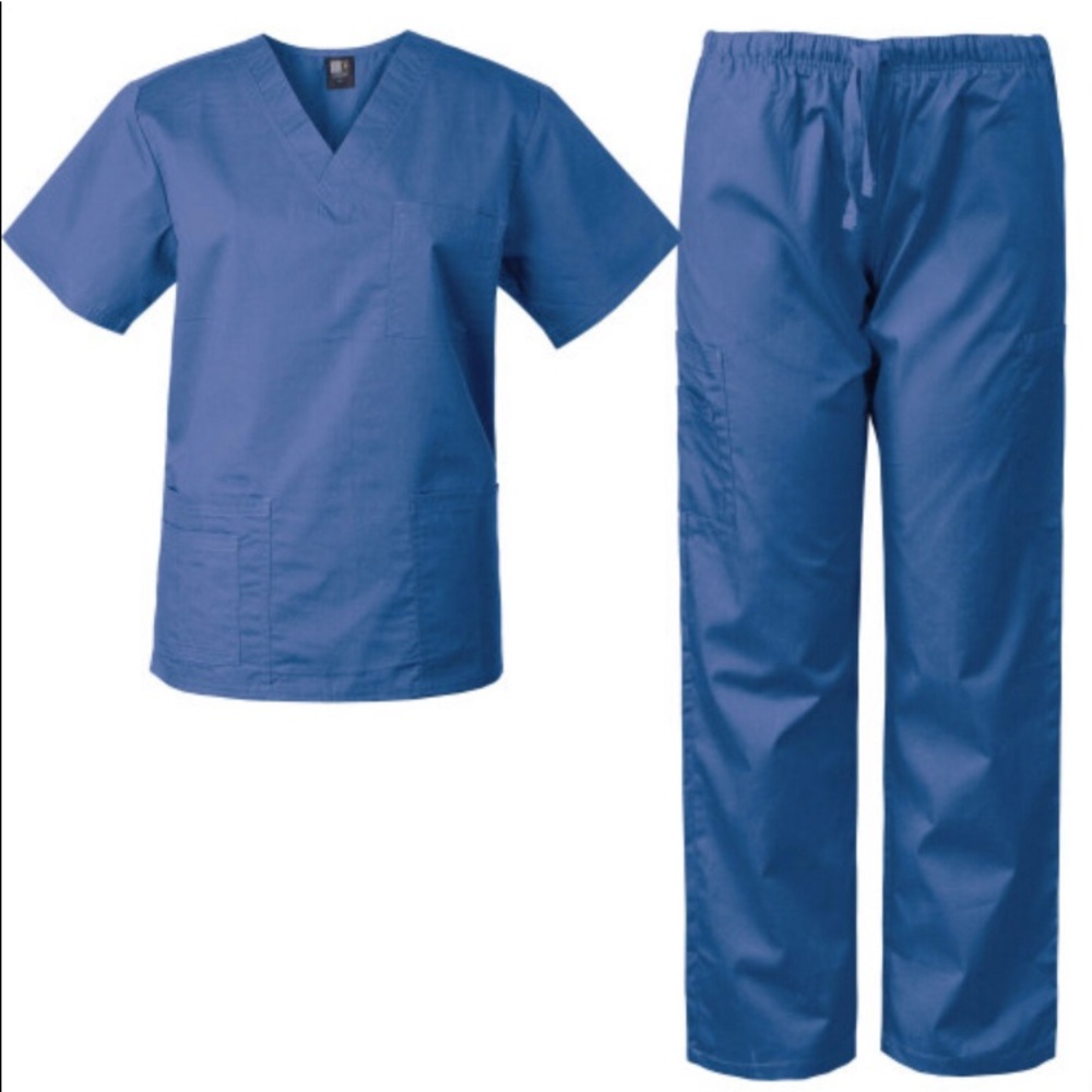 🍒12 7890 MedGear Unisex ScrubSet CEIL XSMALL - Picture 1 of 3